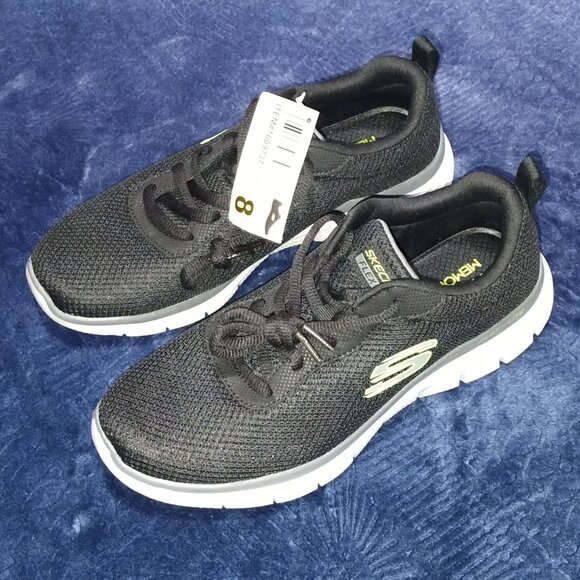 Men\'s Black Flex Lite Memory Foam Athletic Shoes Size 8. NWOB. Retail $85.00. main image 7